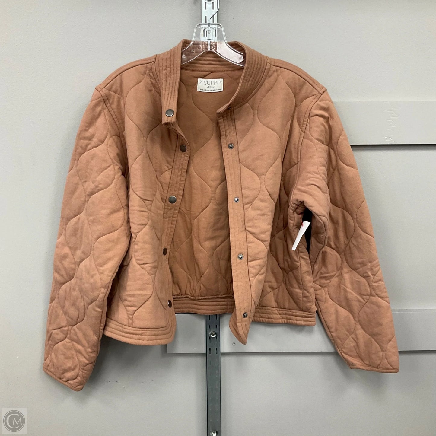 Jacket Puffer & Quilted By Z Supply In Brown, Size: M