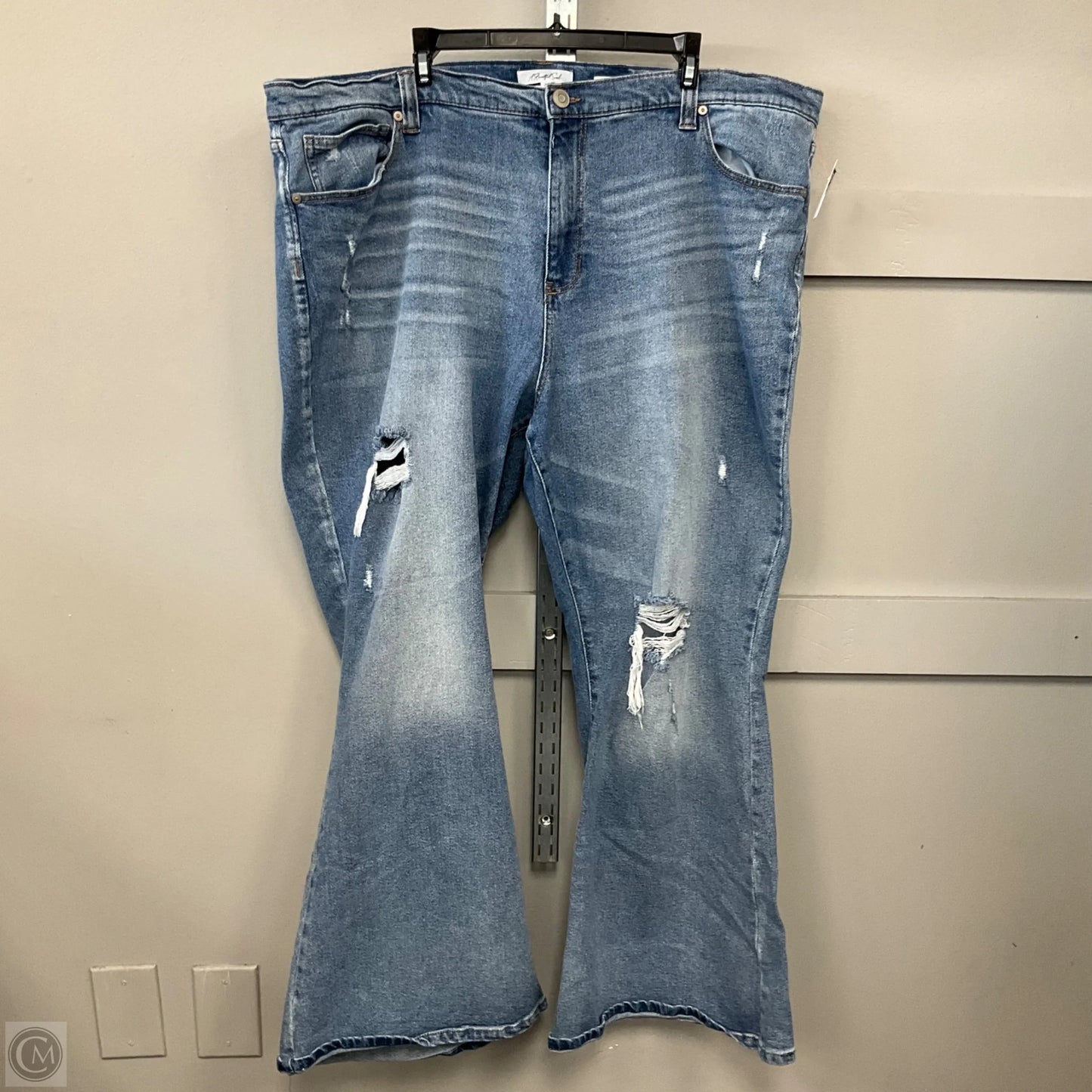 Jeans Flared By A Beautiful Soul In Blue, Size: 24