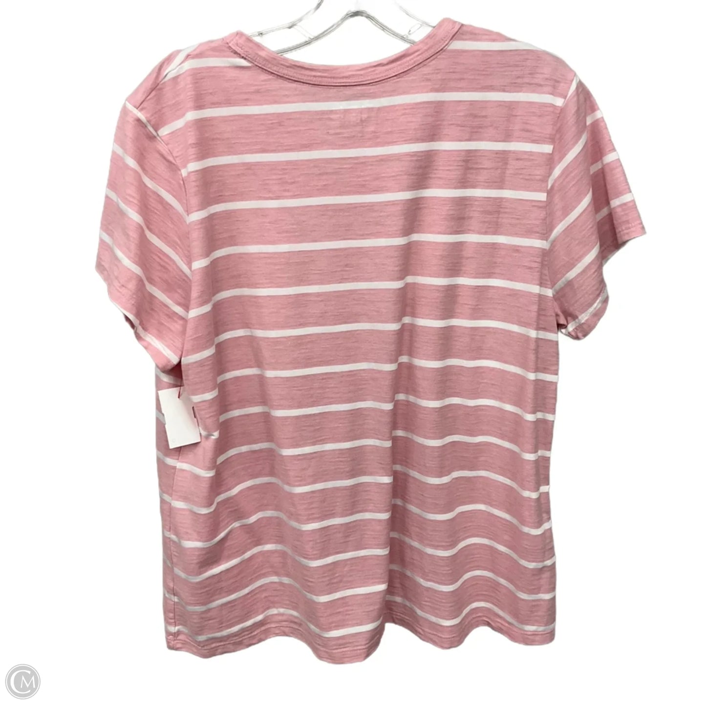 Top Short Sleeve Basic By Time And Tru In Pink, Size: Xl