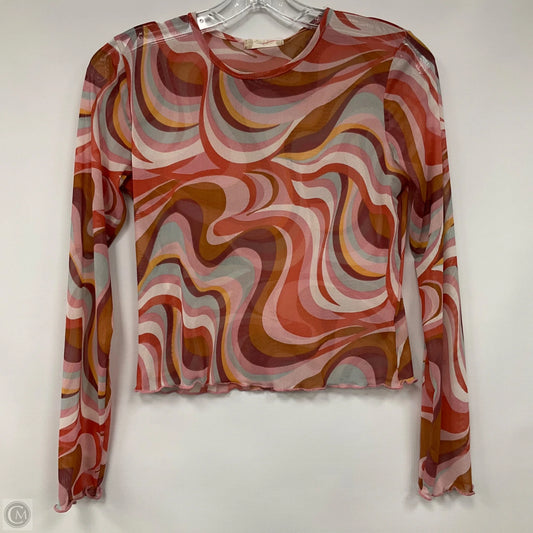 Top Long Sleeve By Altard State In Pink & Purple, Size: M