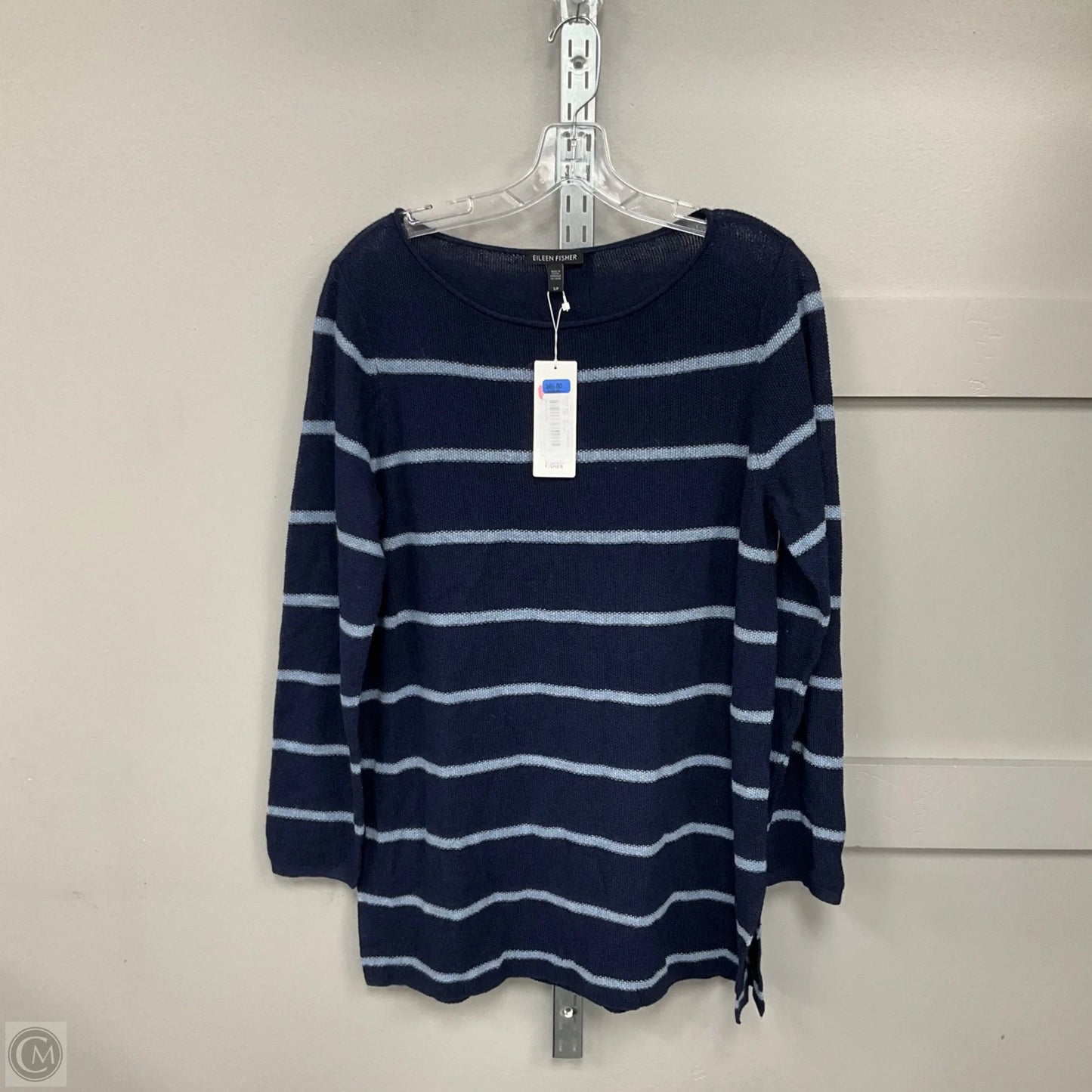 Top Long Sleeve By Eileen Fisher In Blue, Size: S