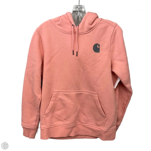 Sweatshirt Hoodie By Carhartt In Pink, Size: S