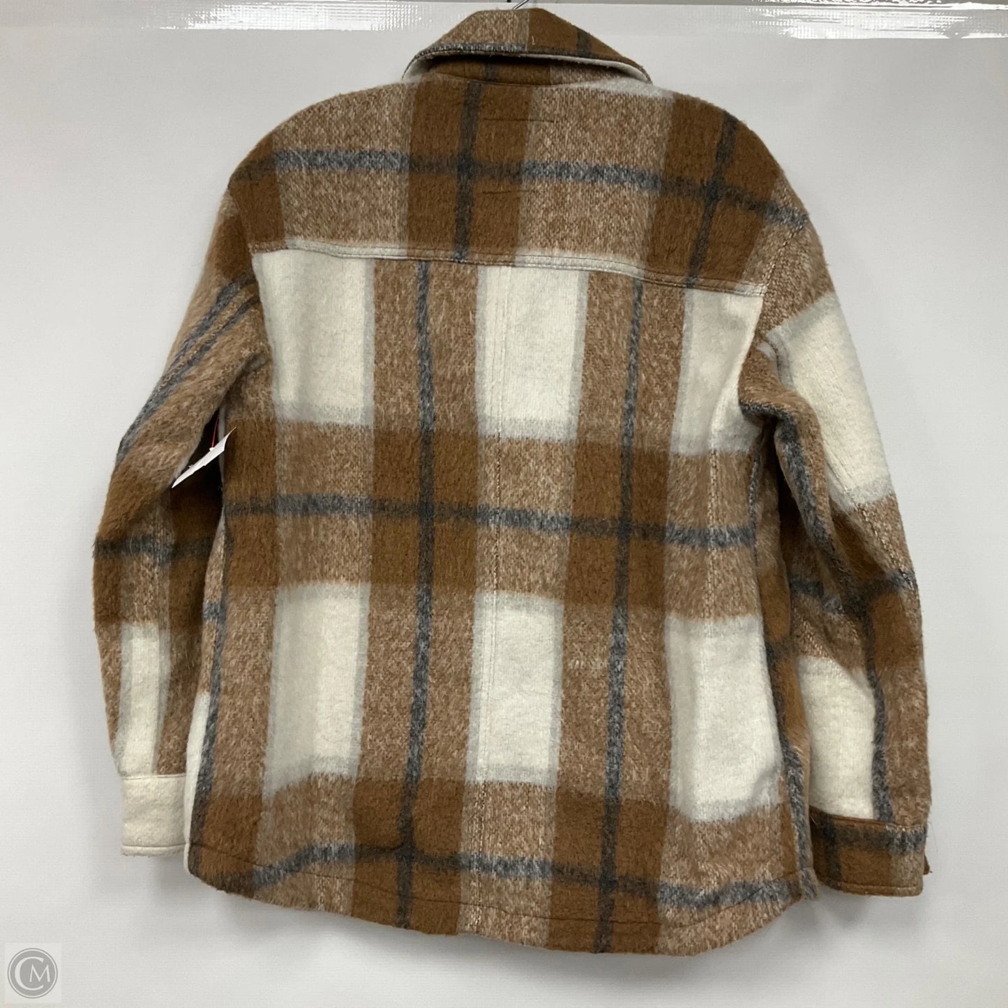 Jacket Shirt By Clothes Mentor In Plaid Pattern, Size: M