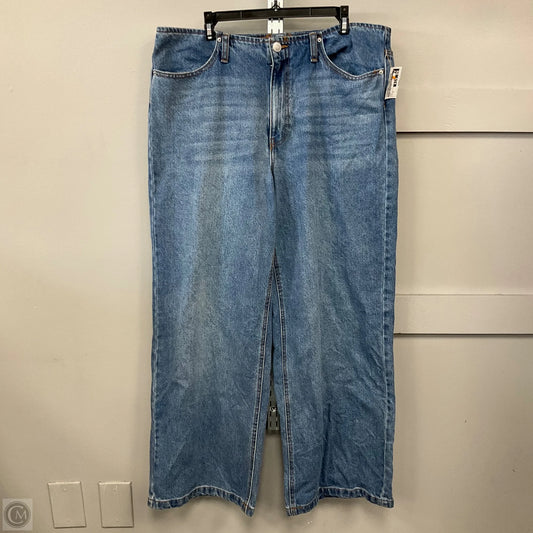 Jeans Wide Leg By Future Collective In Blue, Size: 14