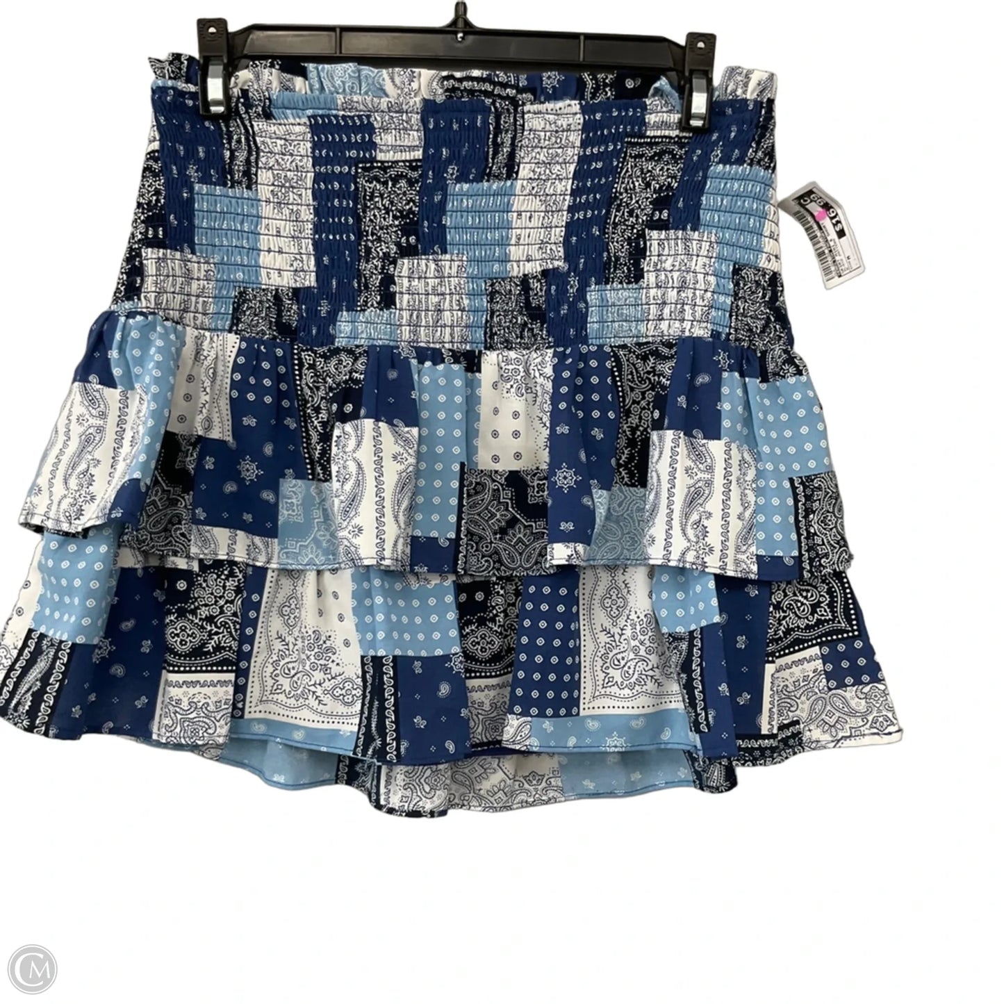 Skirt Mini & Short By English Factory In Plaid Pattern, Size: M