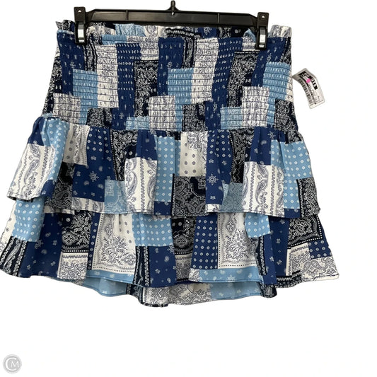 Skirt Mini & Short By English Factory In Plaid Pattern, Size: M