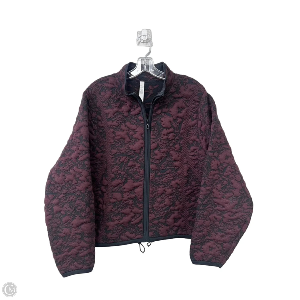 Athletic Jacket By Lululemon In Maroon, Size: 12