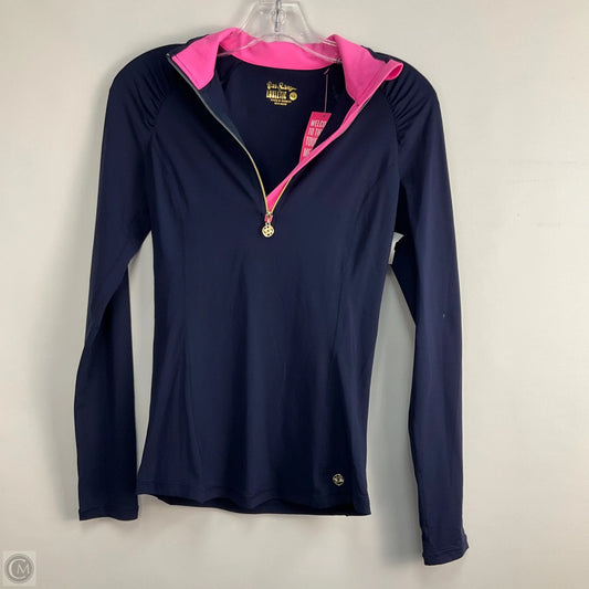 Top Long Sleeve Designer By Lilly Pulitzer In Navy, Size: Xs
