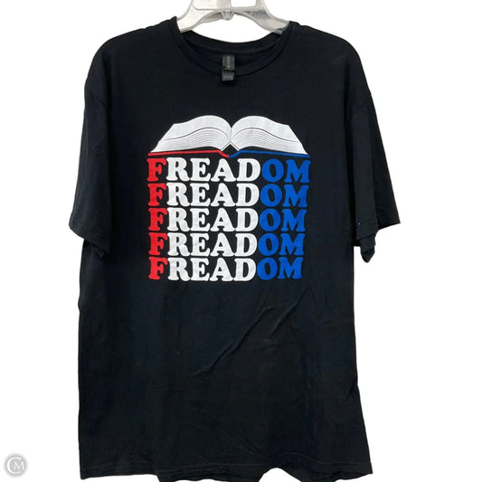 Top Short Sleeve Basic By Gildan In Blue & Red & White, Size: Xl