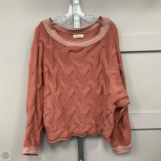 Sweater By Elan In Orange, Size: M