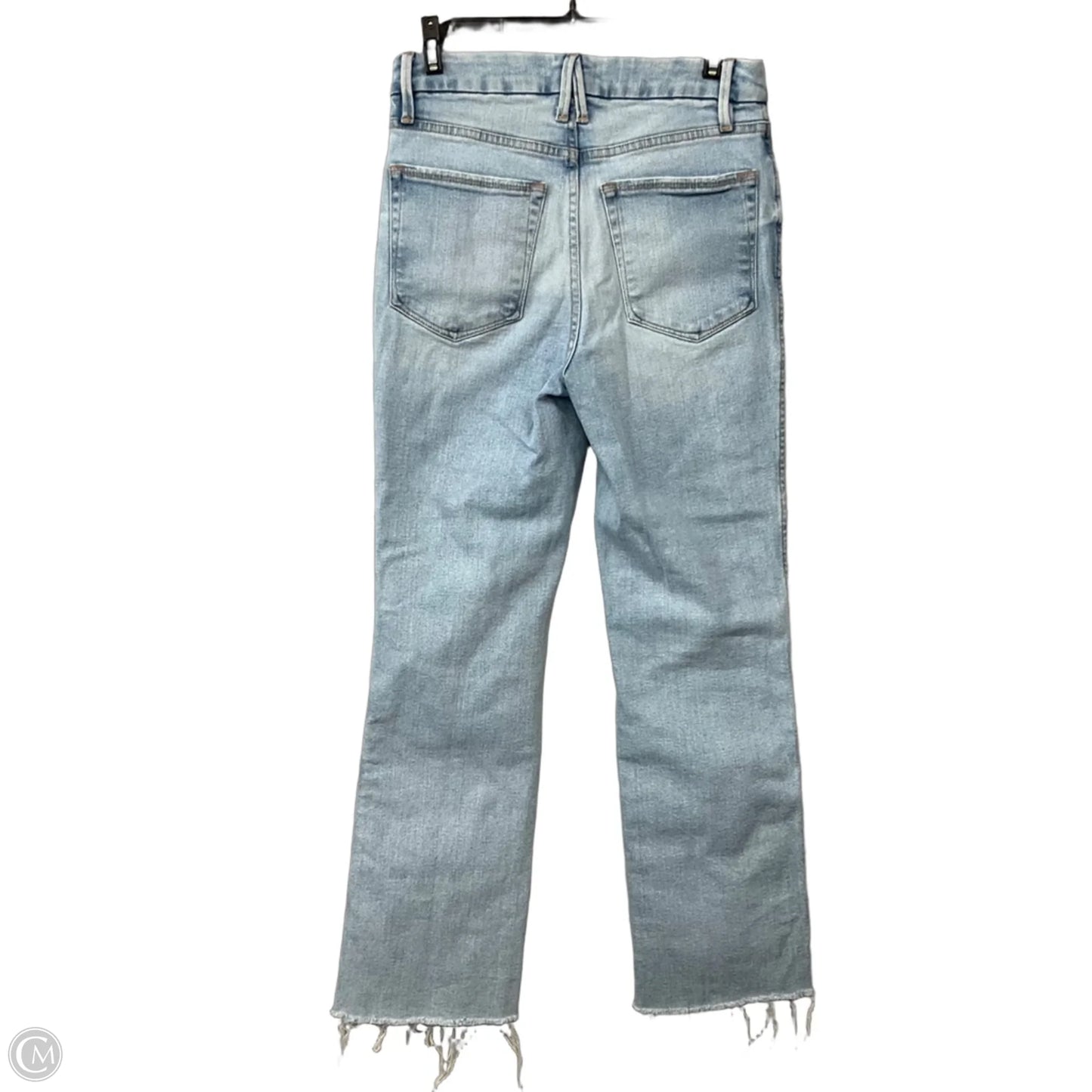 Jeans Straight By Good American In Blue Denim, Size: 4