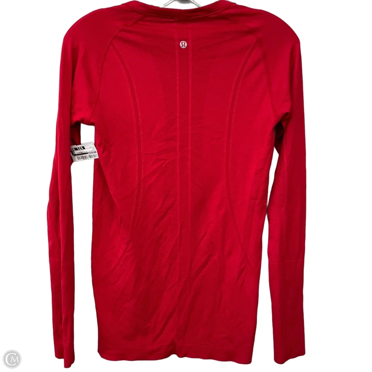Athletic Top Long Sleeve Crewneck By Lululemon In Red, Size: 8