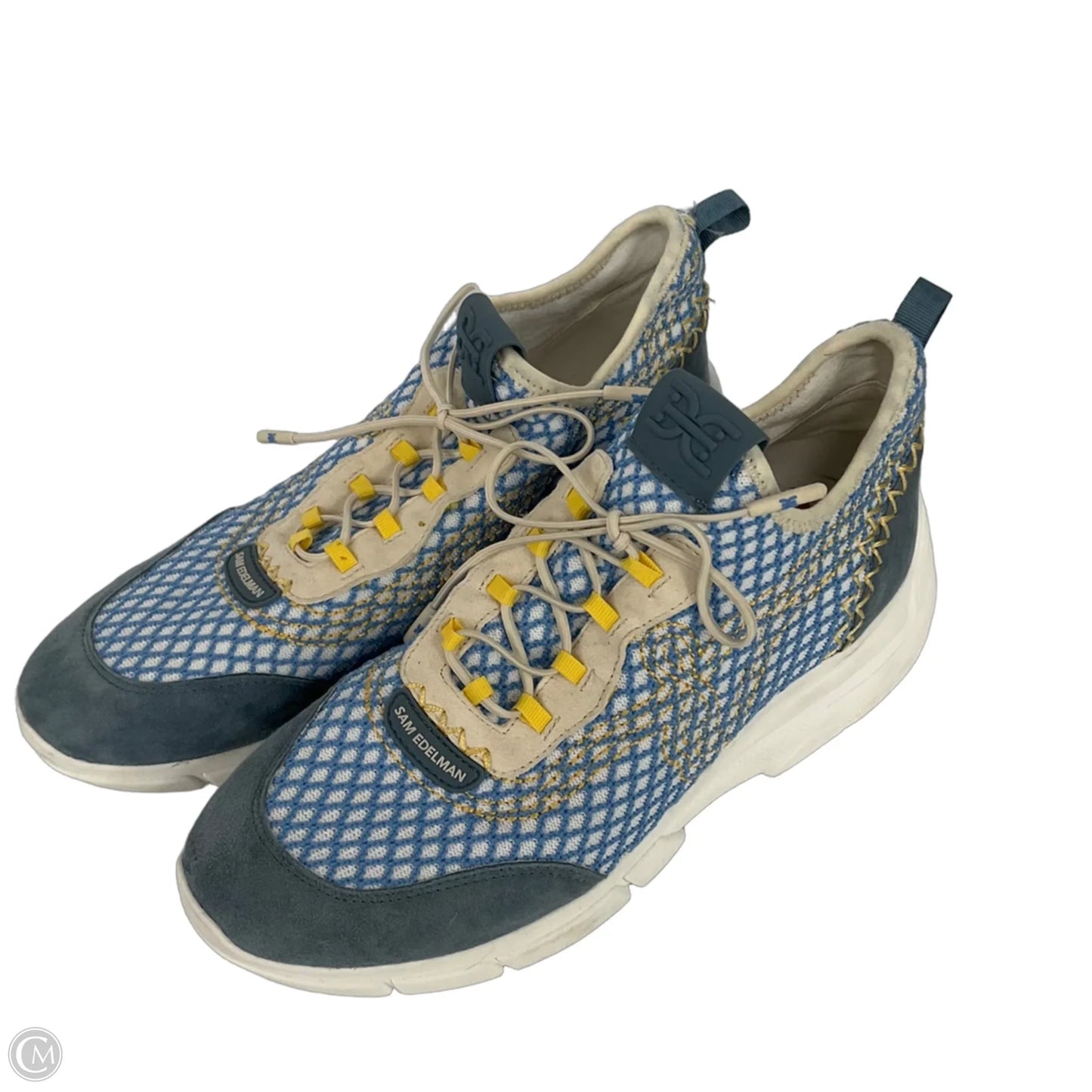 Shoes Sneakers By Sam Edelman In Blue & Yellow, Size: 10