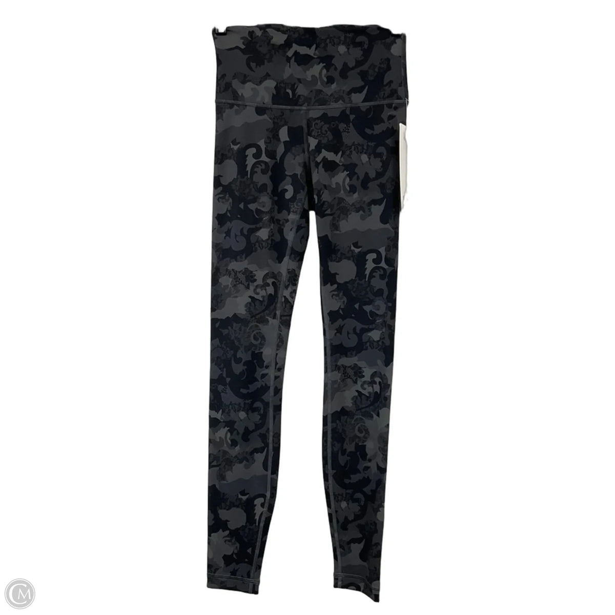 Athletic Leggings By Lululemon In Black & Grey, Size: 4
