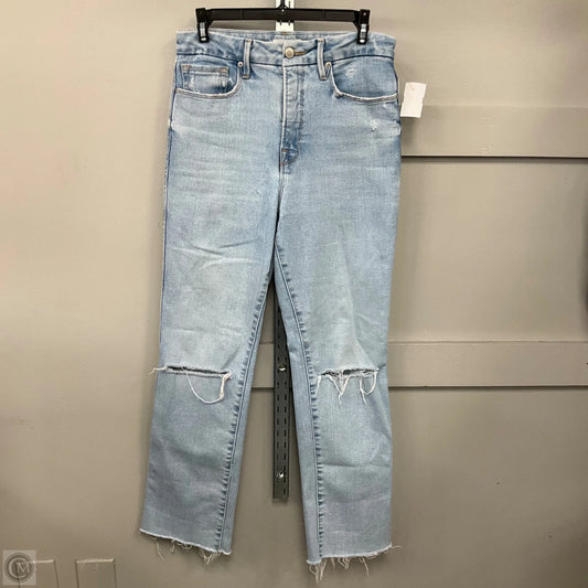 Jeans Straight By Good American In Blue, Size: 6