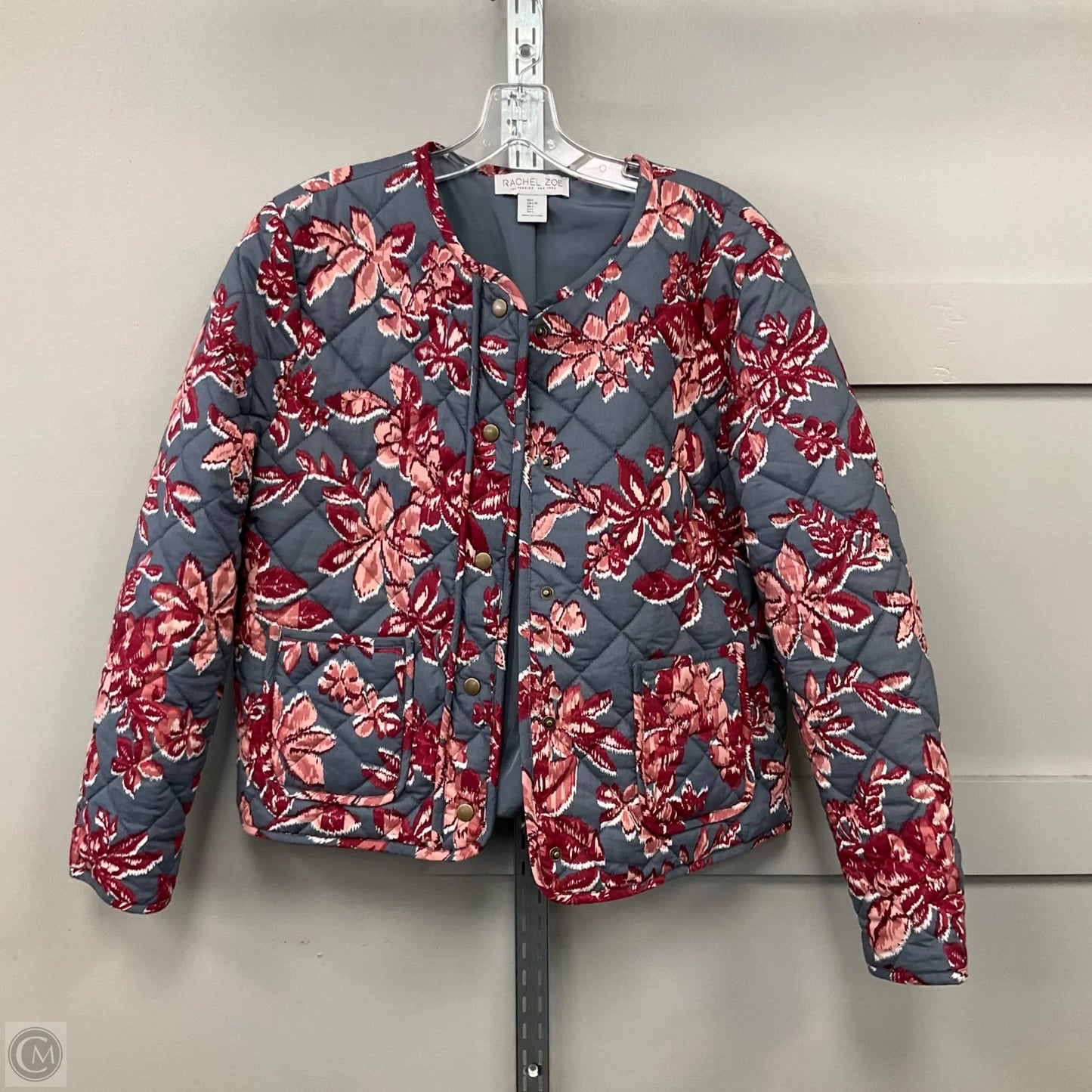 Jacket Puffer & Quilted By Rachel Zoe In Multi-colored, Size: L