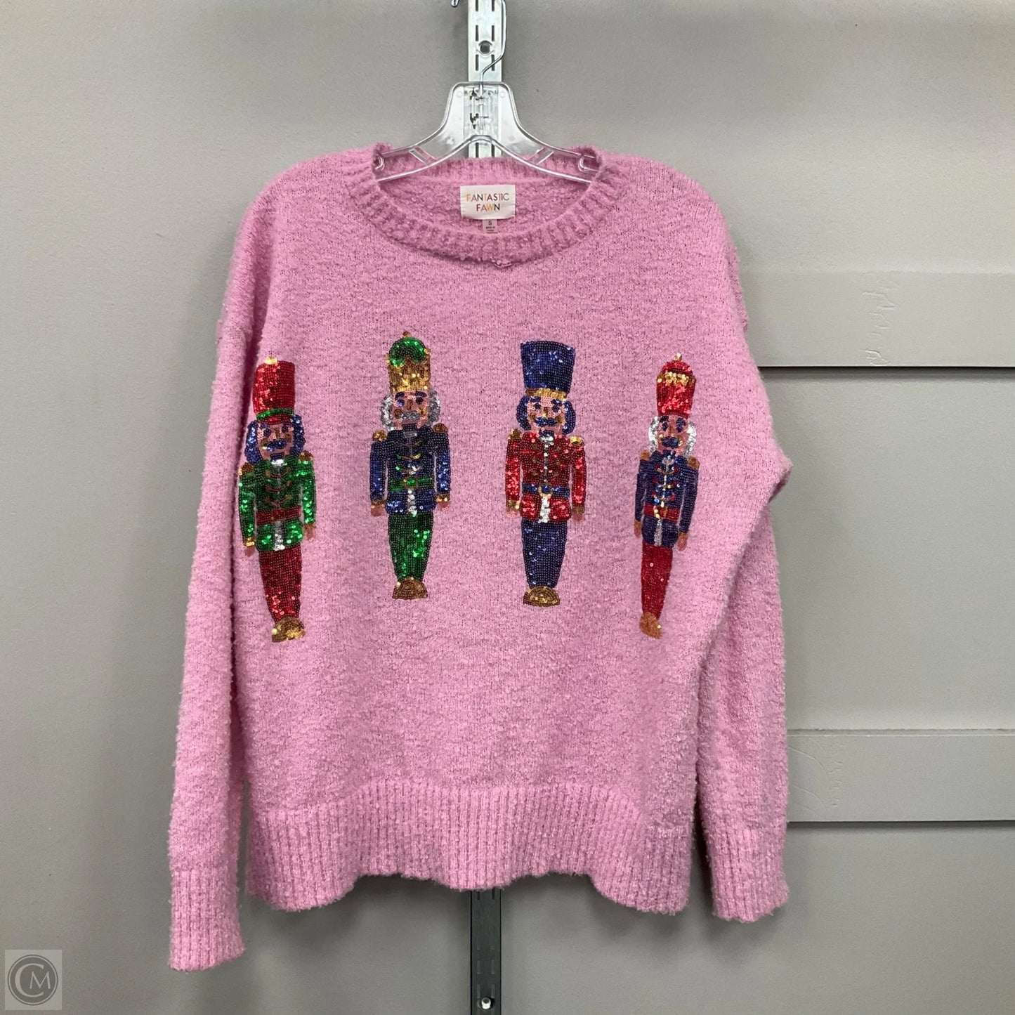 Sweater By Fantastic Fawn In Pink, Size: S