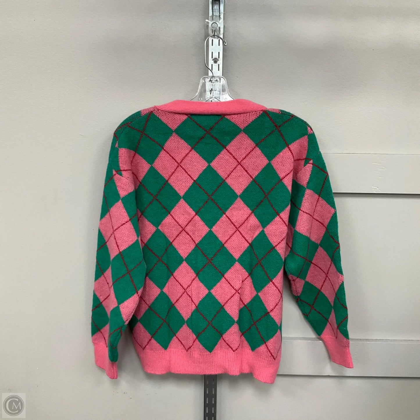 Cardigan By Clothes Mentor In Pink, Size: M