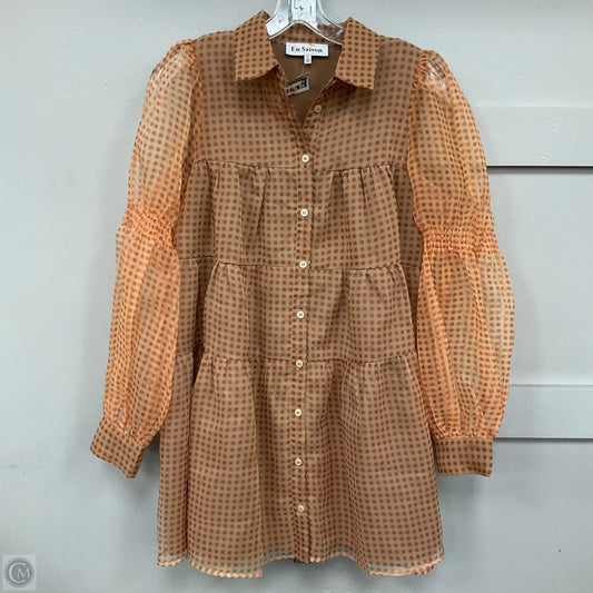 Dress Casual Midi By En Saison In Brown, Size: S