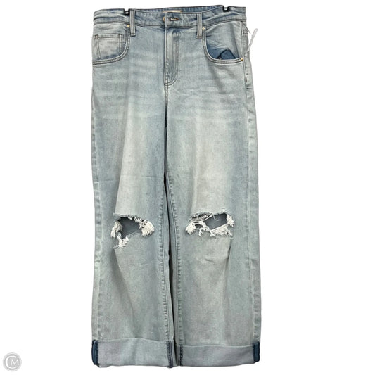 Jeans Wide Leg By Kut In Blue Denim, Size: 4