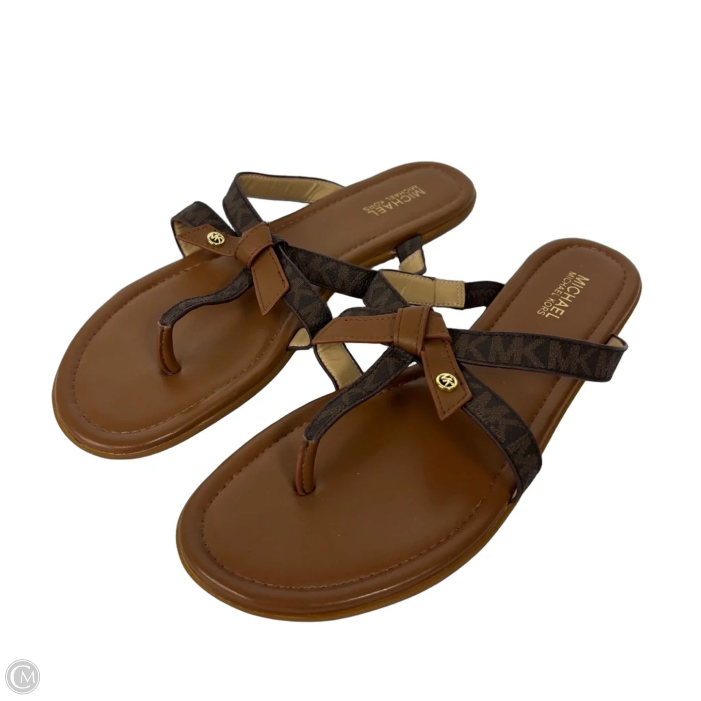 Sandals Flats By Michael By Michael Kors In Brown, Size: 8.5