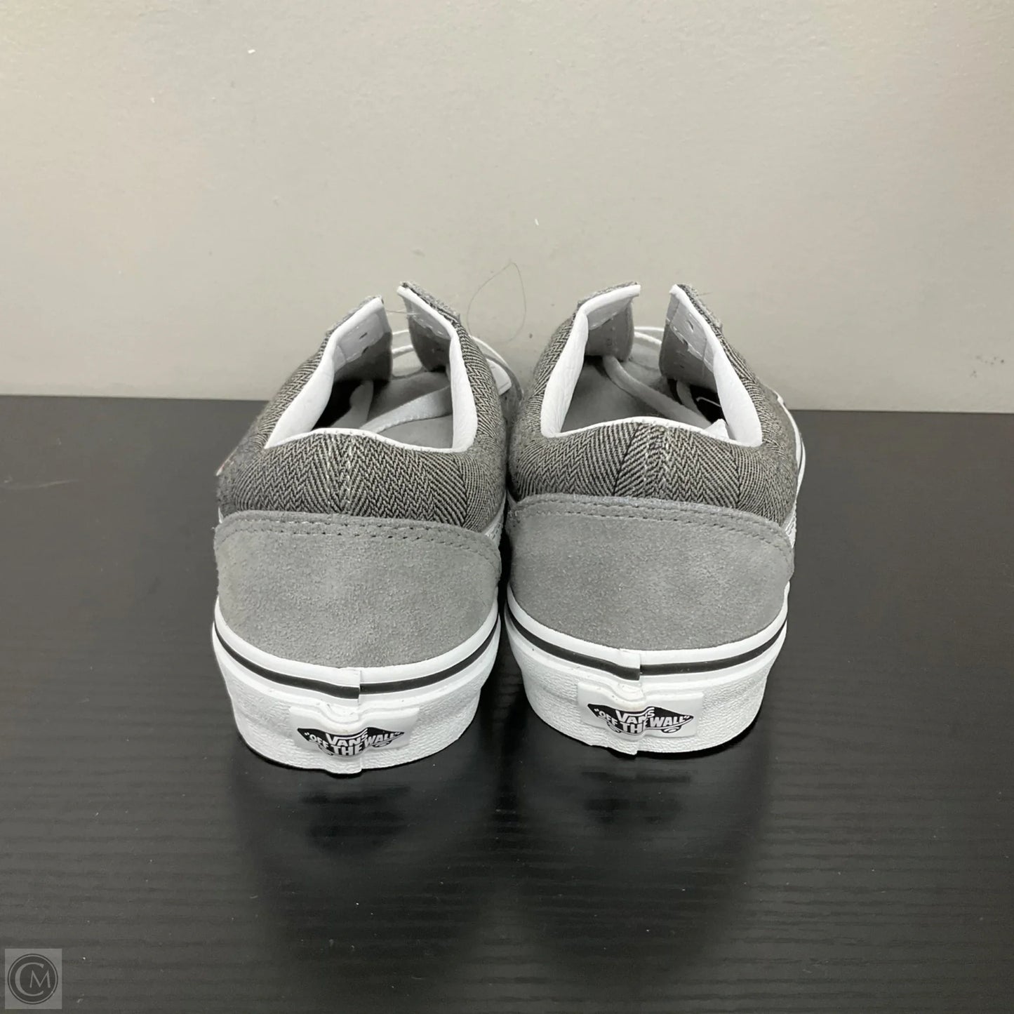 Shoes Sneakers By Vans In Black & Grey, Size: 7