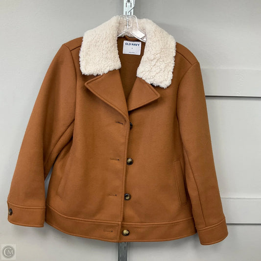 Coat Other By Old Navy In Brown & Cream, Size: S