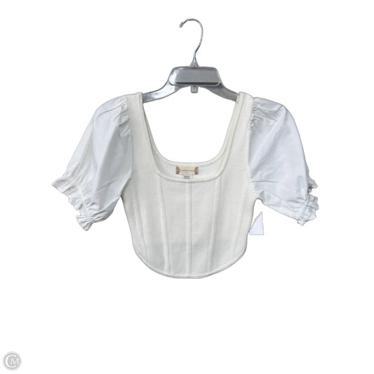 Top Short Sleeve By Altard State In Cream, Size: M