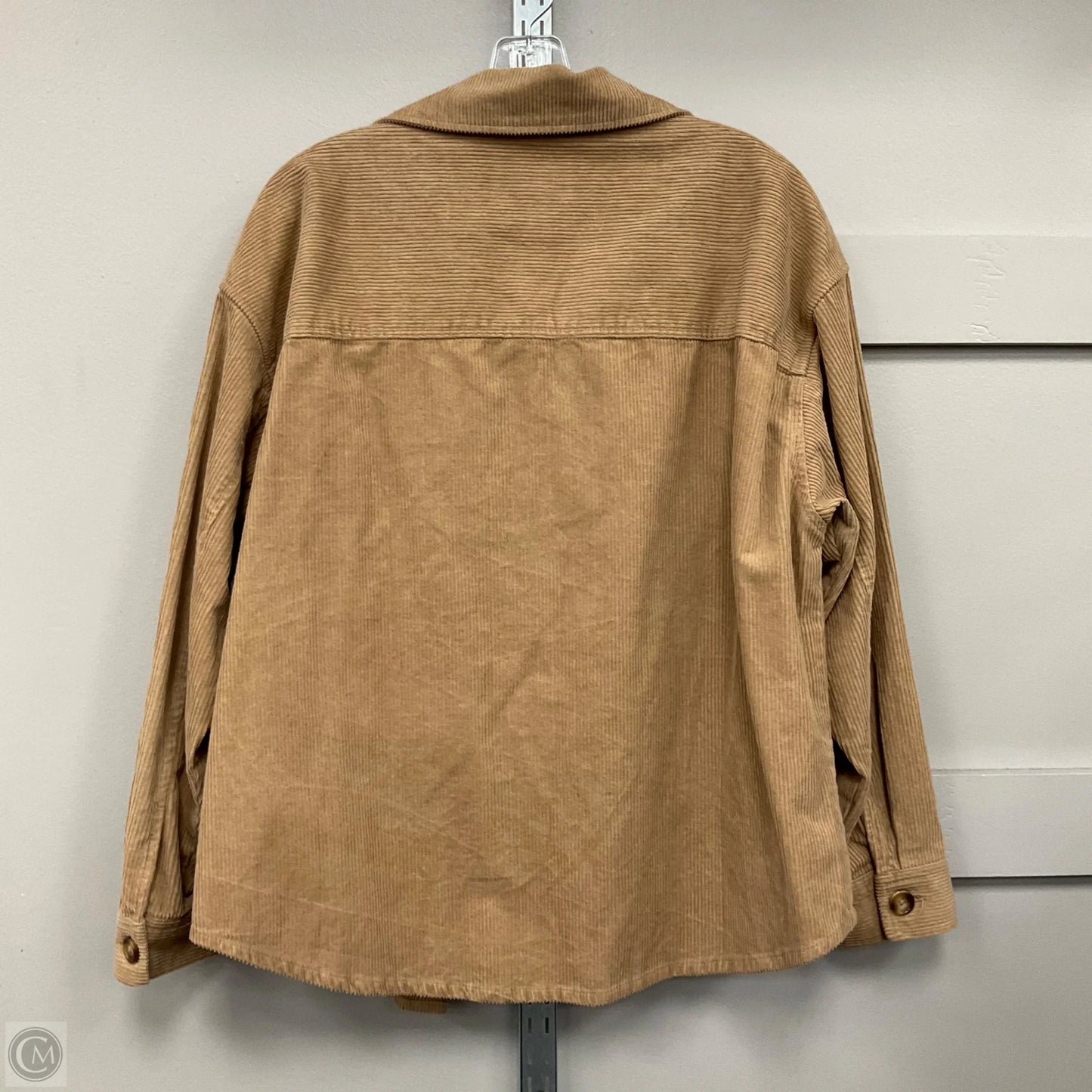 Jacket Shirt By Lucky Brand In Beige, Size: L