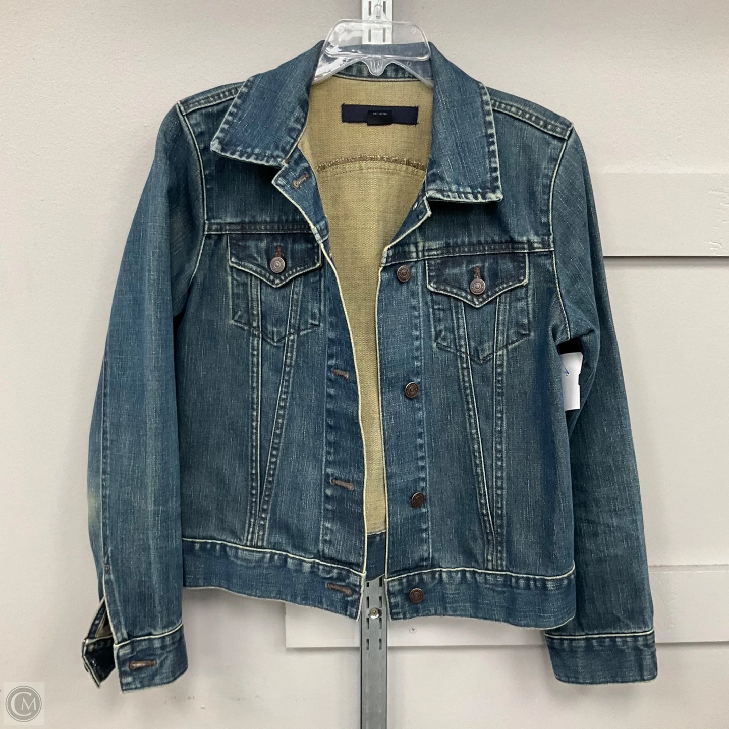 Jacket Denim By Gap In Blue, Size: M