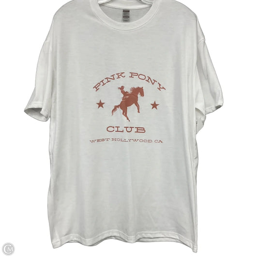 Top Short Sleeve Basic By Clothes Mentor In White, Size: Xl