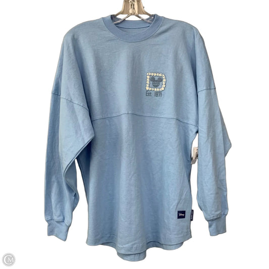 Top Long Sleeve Basic By Disney In Blue, Size: Xs