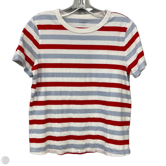 Top Short Sleeve Basic By Old Navy In Striped Pattern, Size: S