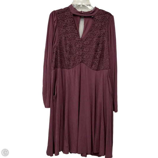 Dress Casual Short By Torrid In Maroon, Size: 2x
