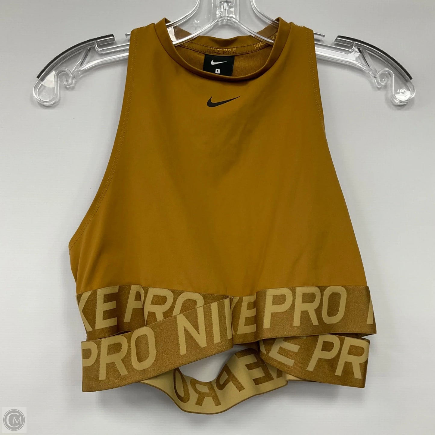 Athletic Bra By Nike In Mustard, Size: L