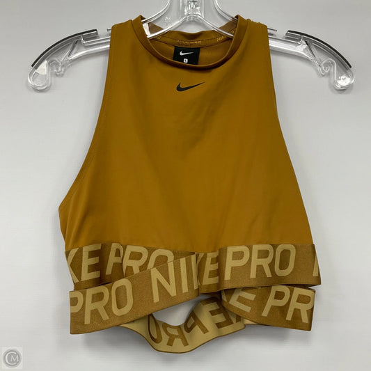 Athletic Bra By Nike In Mustard, Size: L