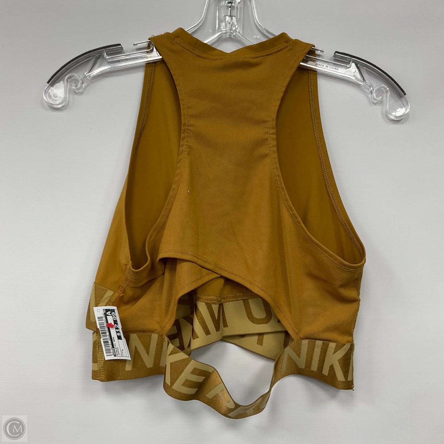 Athletic Bra By Nike In Mustard, Size: L