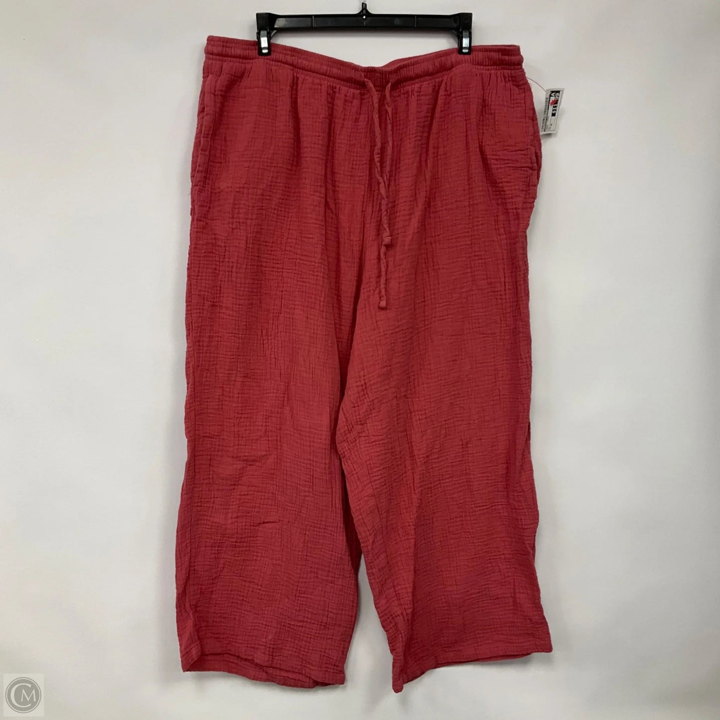 Pants Linen By Jessica Simpson In Coral, Size: Xl