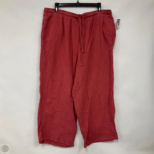 Pants Linen By Jessica Simpson In Coral, Size: Xl