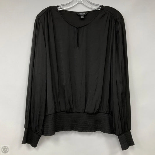 Blouse Long Sleeve By Simply Vera In Black, Size: Xxl