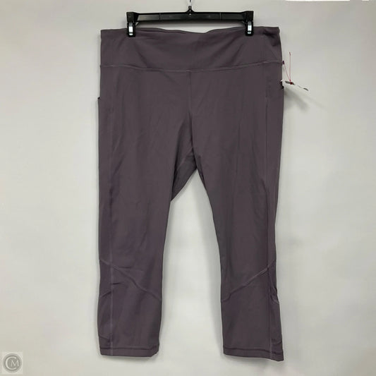 Athletic Leggings Capris By Lululemon In Purple, Size: 12
