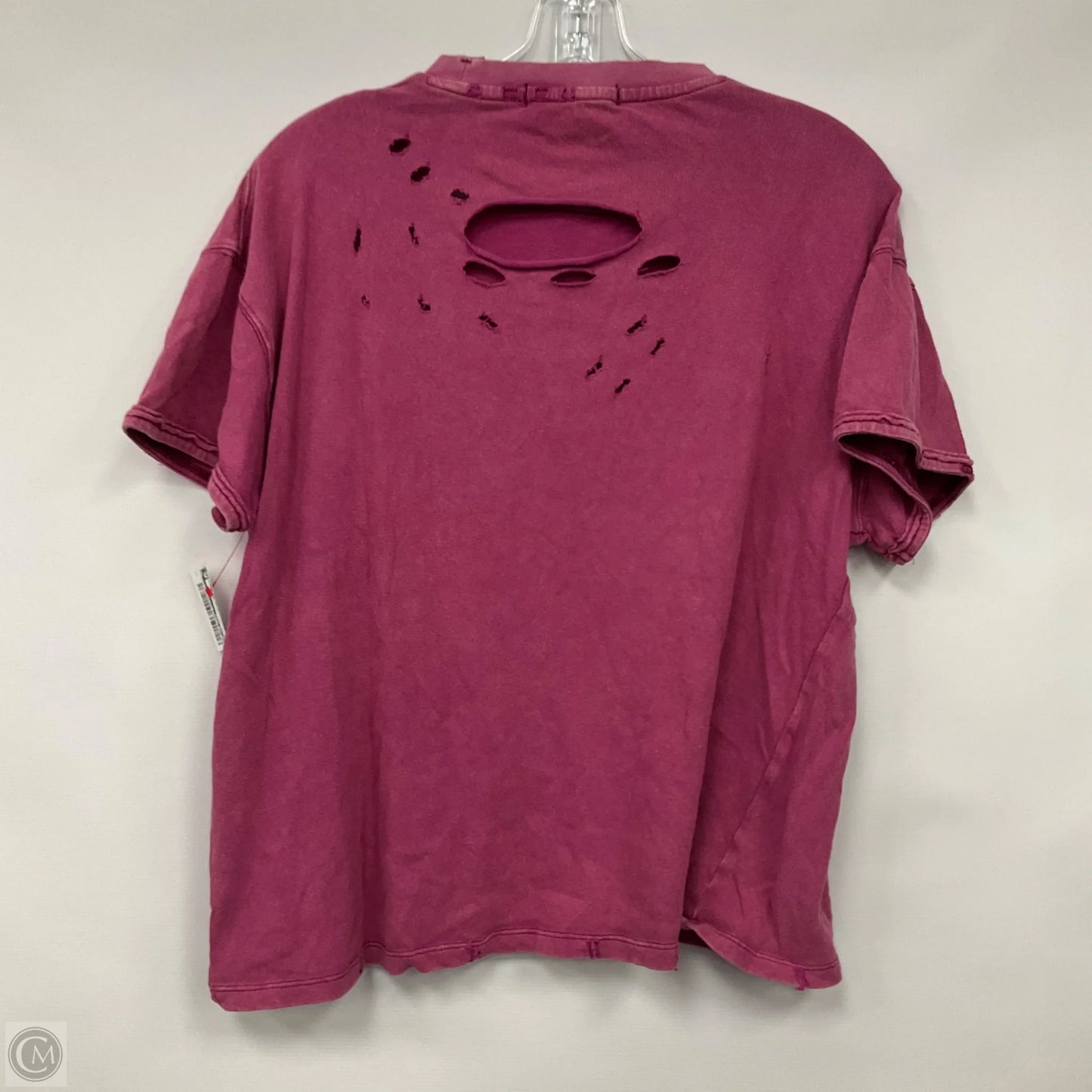 Top Short Sleeve By We The Free In Pink, Size: Xs