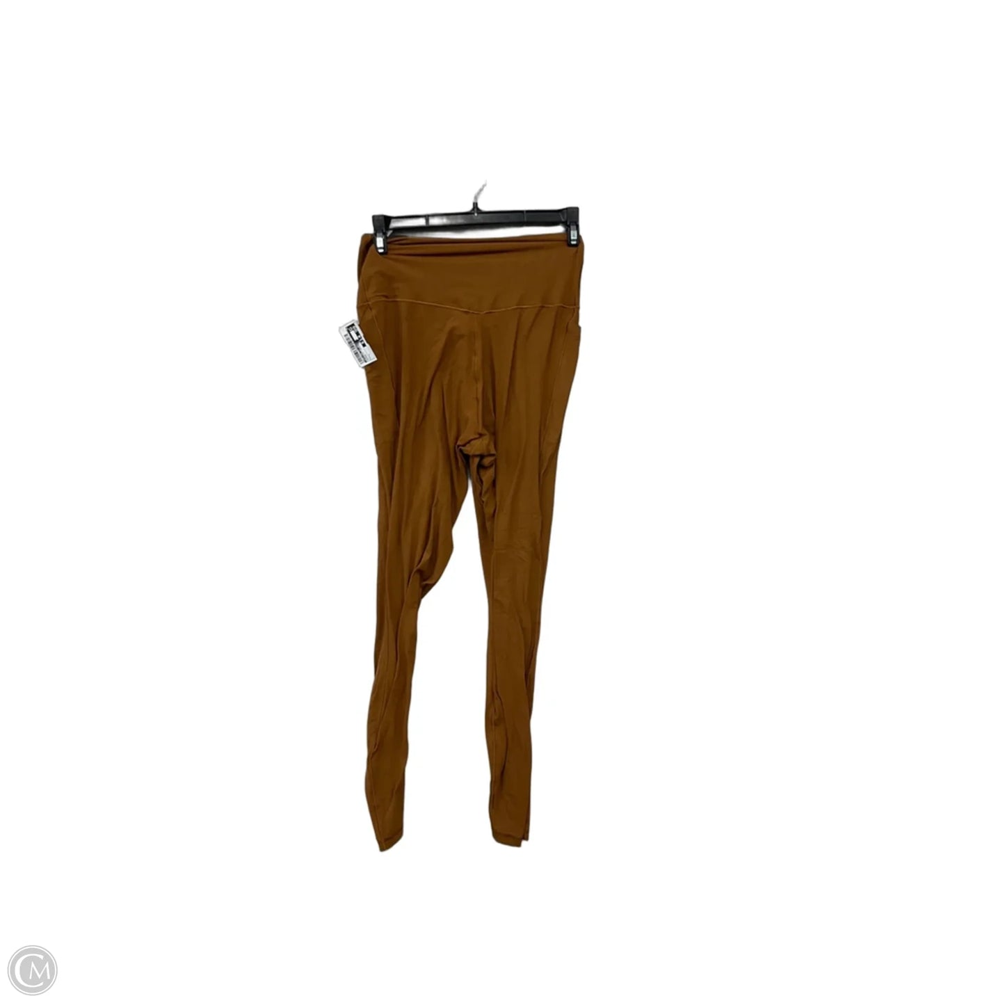 Athletic Leggings By Offline In Bronze, Size: L