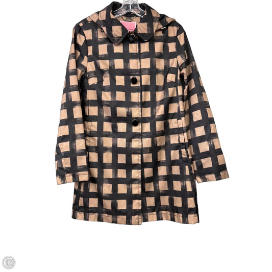 Coat Designer By Kate Spade In Black & Brown, Size: S