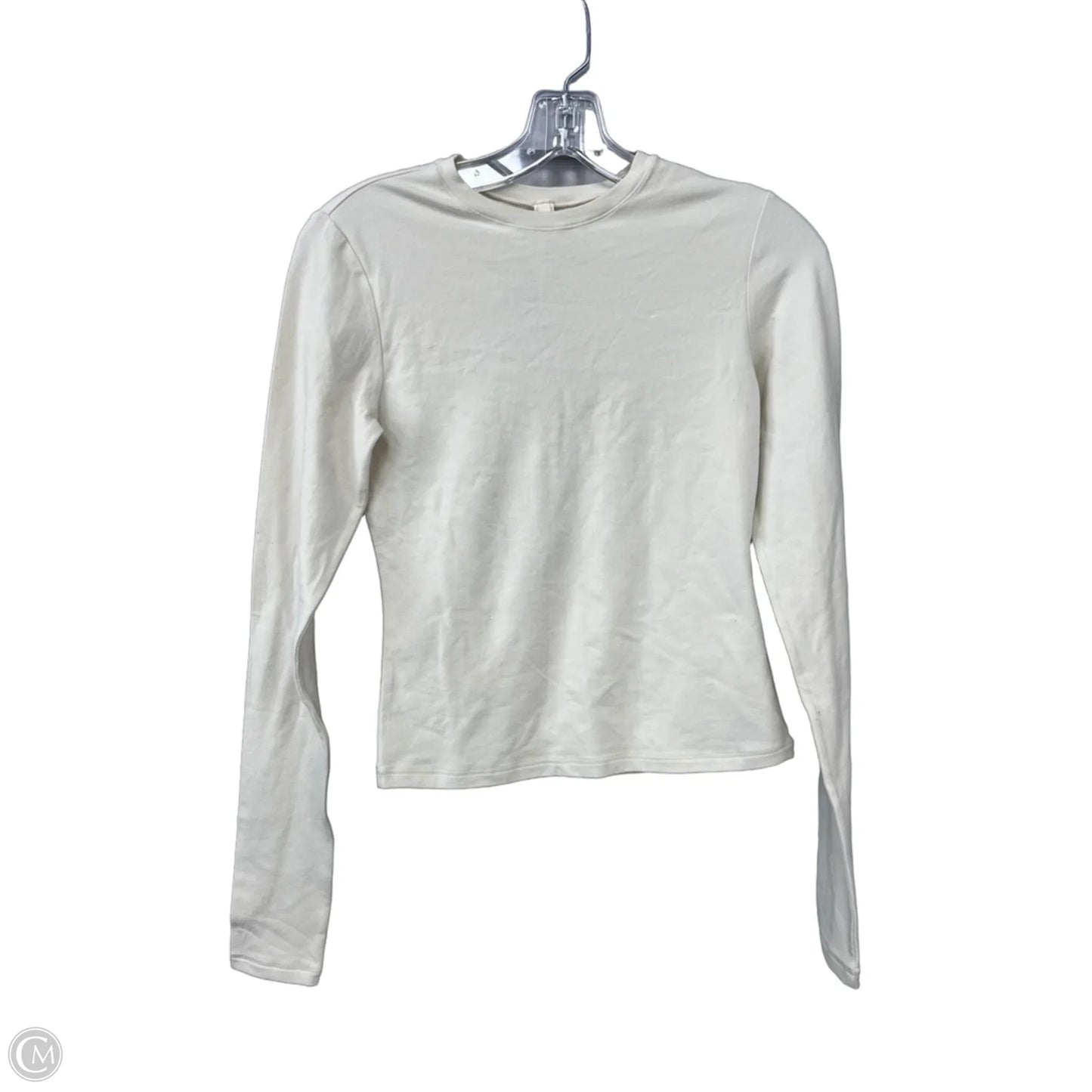Top Long Sleeve Basic By Skims In Cream, Size: S
