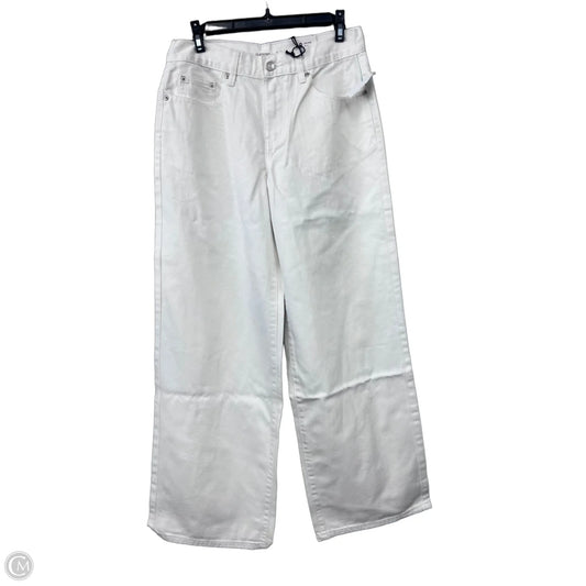 Pants Wide Leg By Clothes Mentor In White Denim, Size: 8