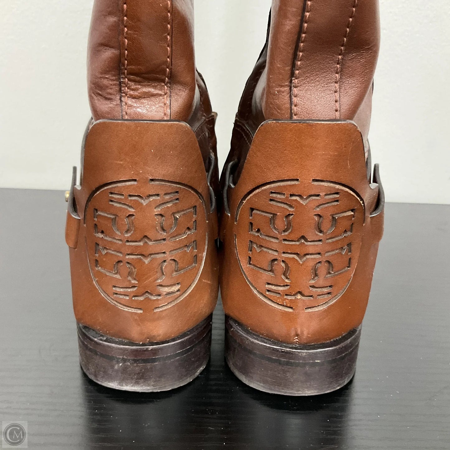 Boots Designer By Tory Burch In Brown, Size: 10