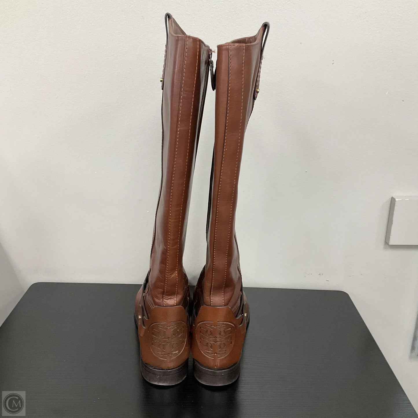 Boots Designer By Tory Burch In Brown, Size: 10