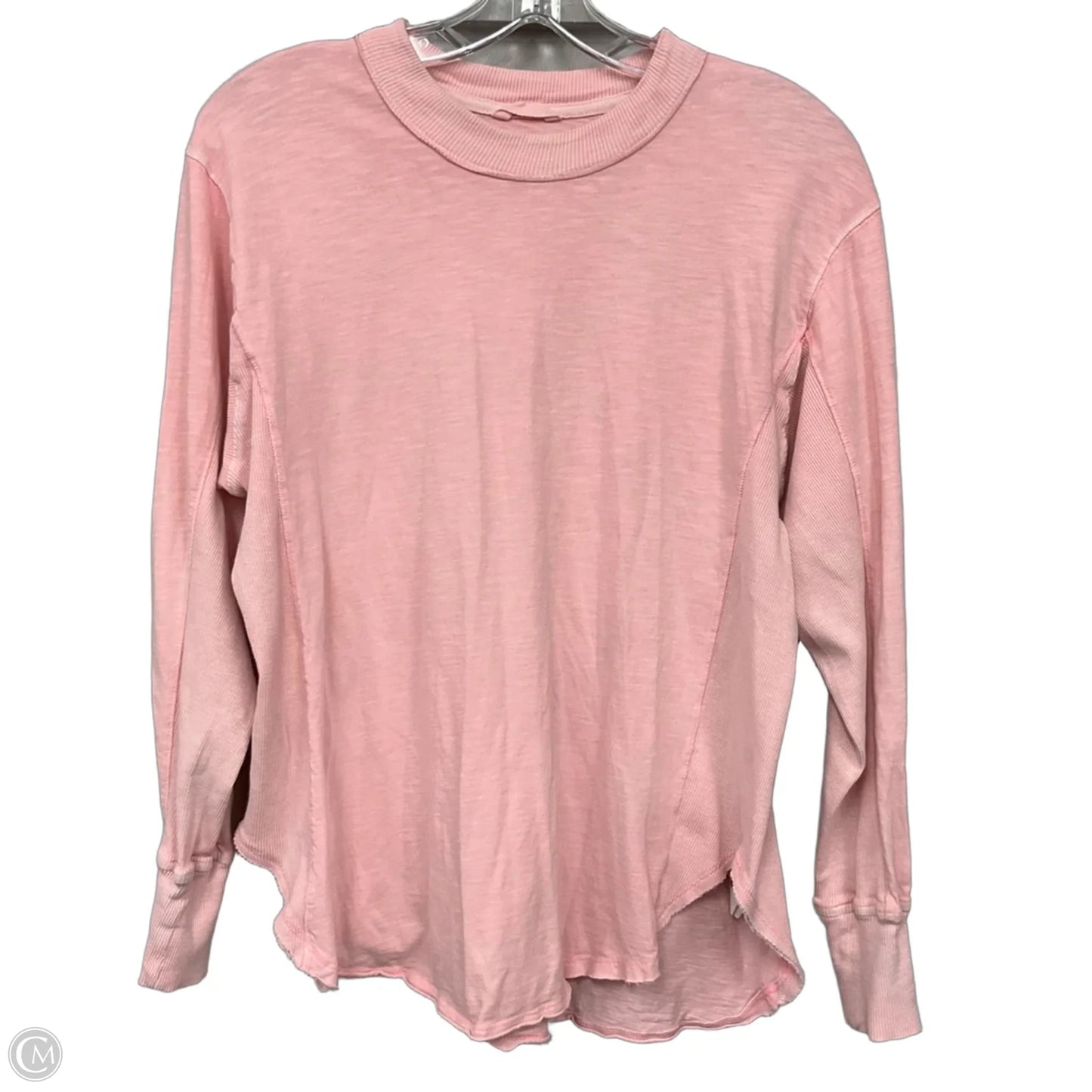 Top Long Sleeve Basic By Aerie In Pink, Size: Xxs