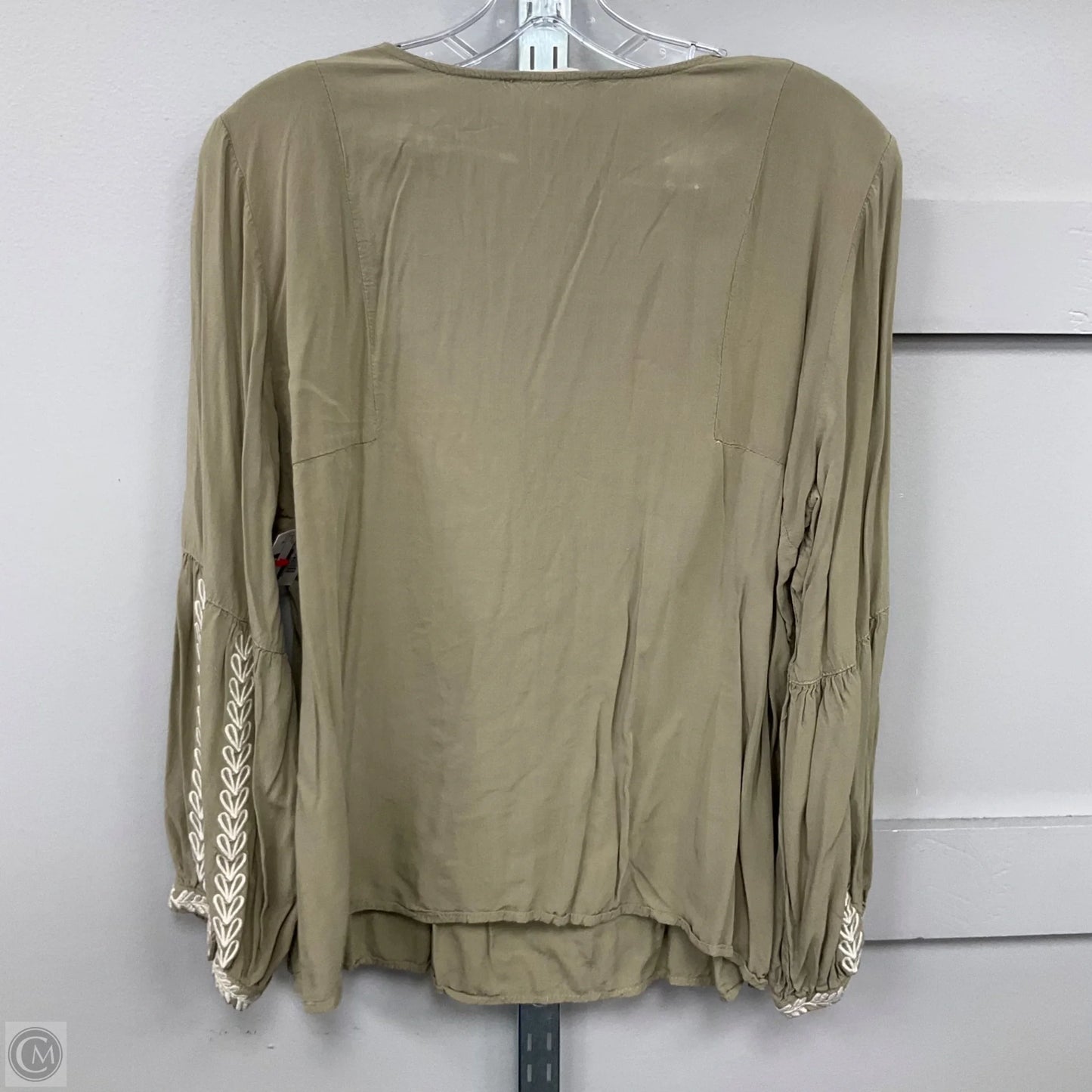 Top Long Sleeve By Solitaire In Green, Size: Xl